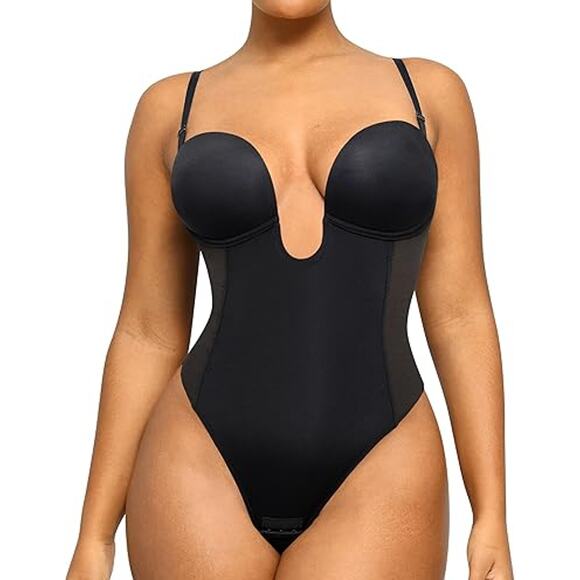SHAPELLX Strapless Shapewear Bodysuit Plus Body Shaper Tummy Control for Women - Picture 1 of 5